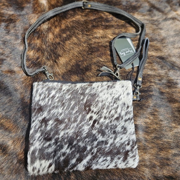 Myra Bag Handbags - Small hair on the hide/leather Myra bag.